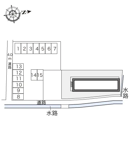 ★手数料０円★松山市枝松１丁目　月極駐車場（LP）